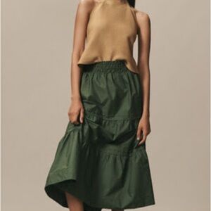 NEW! Anthropologie Somerset Maxi Skirt in Moss; Small, NWOT, Sold Out!